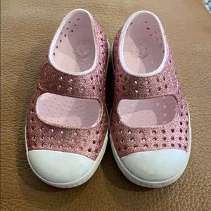 Native Pink Glitter Shoes
